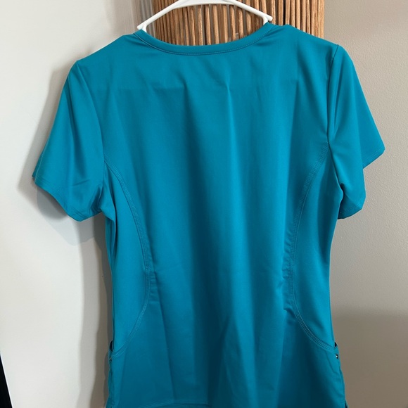 Purple Label Women's Teal V-Neck Top - Picture 2 of 2